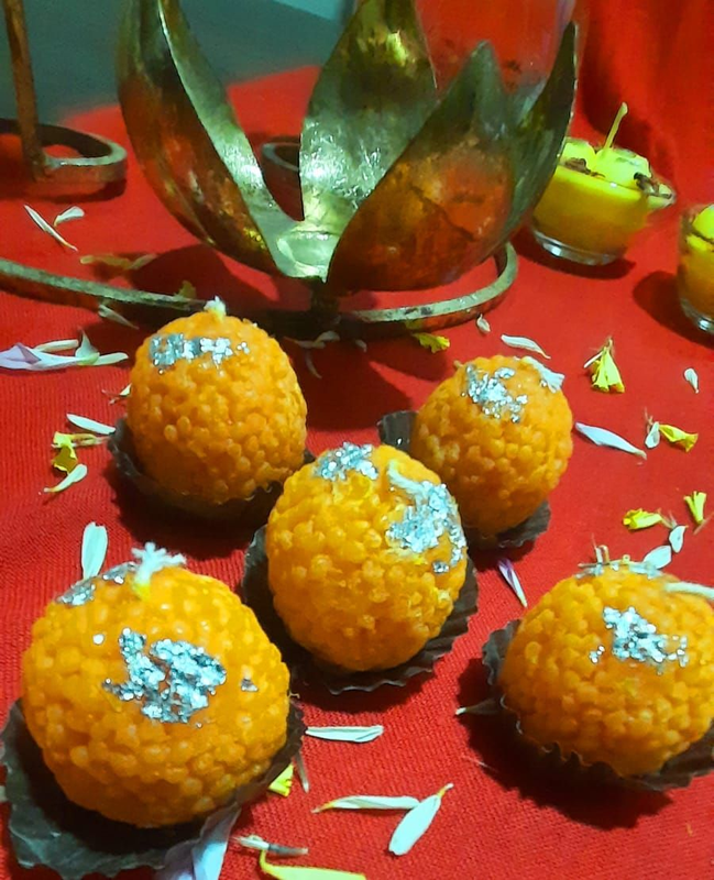 Motichoor Ladoo Candle